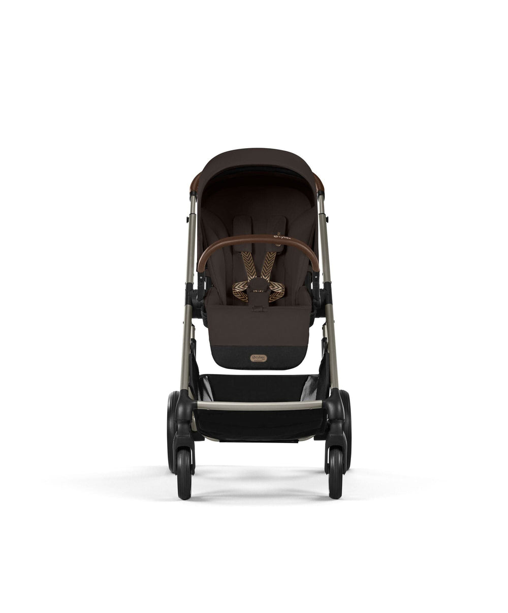 Cybex Pushchairs Cybex Balios S Lux Pushchair Bundle With Cybex Aton B2 i-Size Baby Car Seat &amp; Base (7 Pieces) - Chocolate Brown