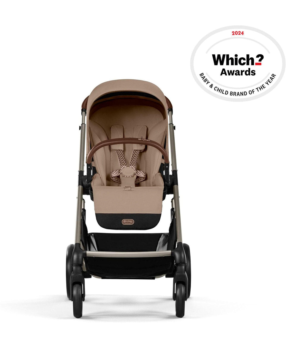 Cybex Pushchairs Cybex Balios S Lux Pushchair Bundle With Cybex Cloud T i-Size + Baby Car Seat &amp; Base (7 Pieces) - Almond Beige