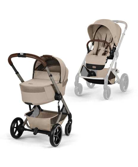 Cybex Balios S Lux Pushchair & Folding Carrycot - Almond Beige