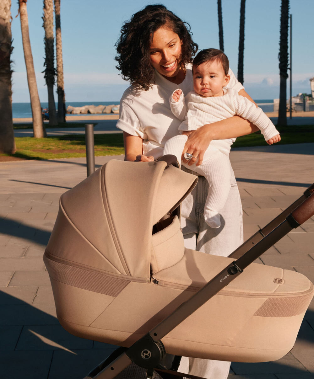 Cybex Pushchairs Cybex Balios S Lux Pushchair &amp; Folding Carrycot - Almond Beige