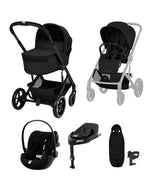 Cybex Pushchairs Cybex Balios Utltimate Pushchair Bundle with Cybex Cloud G3 Car Seat - Moon Black