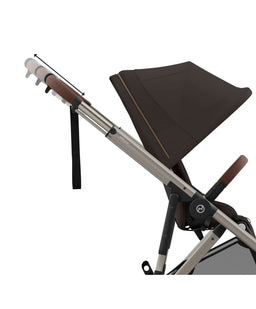Cybex Pushchairs Cybex e-Gazelle S Electric Single to Double Pushchair Bundle (5 Pieces) - Chocolate Brown