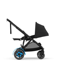 Cybex Pushchairs Cybex e-Gazelle S Electric Single to Double Pushchair Bundle With Cybex Cloud T i-Size + Baby Car Seat & Base (7 Pieces) - Black