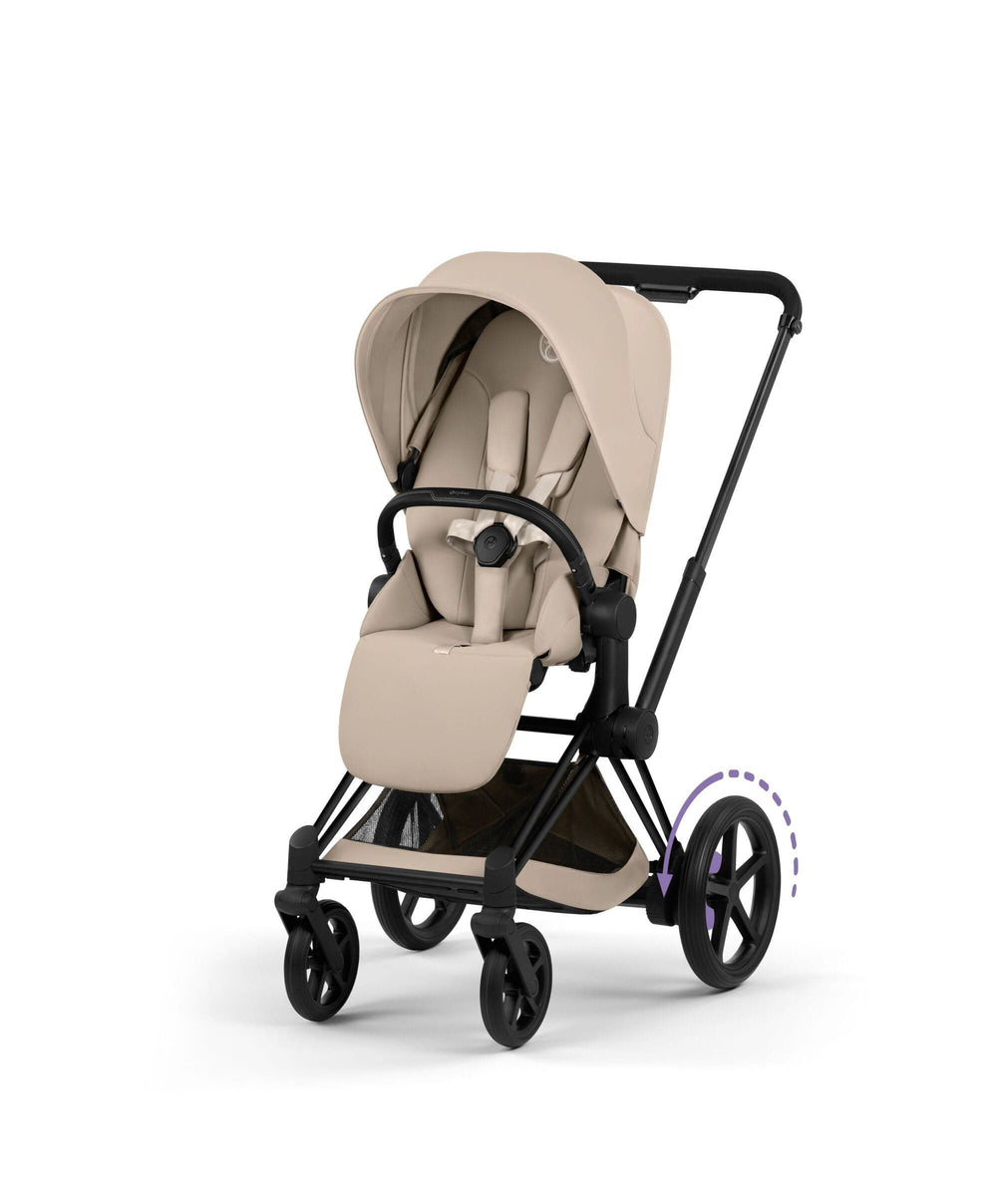 Cybex Pushchairs Cybex ePRIAM Pushchair &amp; Carry Cot - Cozy Beige