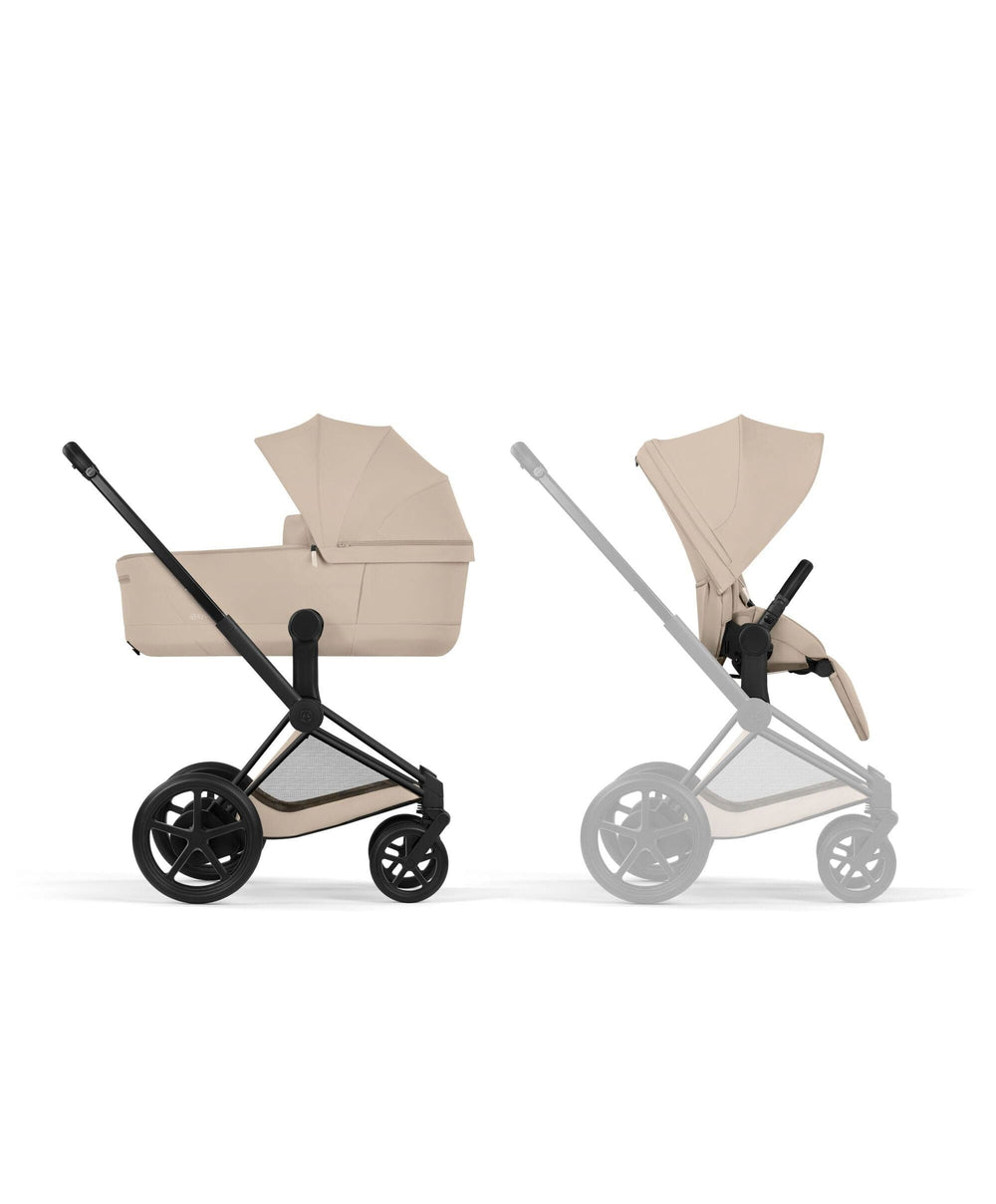 Cybex Pushchairs Cybex ePRIAM Pushchair &amp; Carry Cot - Cozy Beige