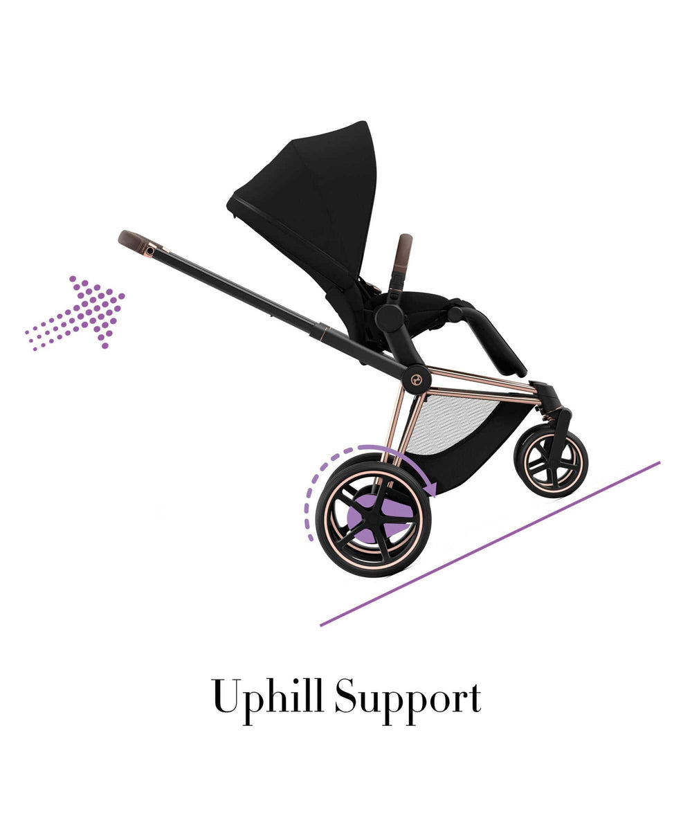 Cybex Pushchairs Cybex ePriam Pushchair - Rose Gold/Sepia Black
