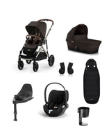 Cybex Pushchairs Cybex Gazelle S Pushchair Bundle With Cybex Cloud T i-Size + Baby Car Seat & Base (7 Pieces)  - Chocolate Brown