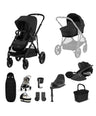 Cybex Pushchairs Cybex Gazelle S Pushchair Bundle with Cybex Cloud T i-Size Rotating Baby Car Seat (7 Pieces) - Moon Black