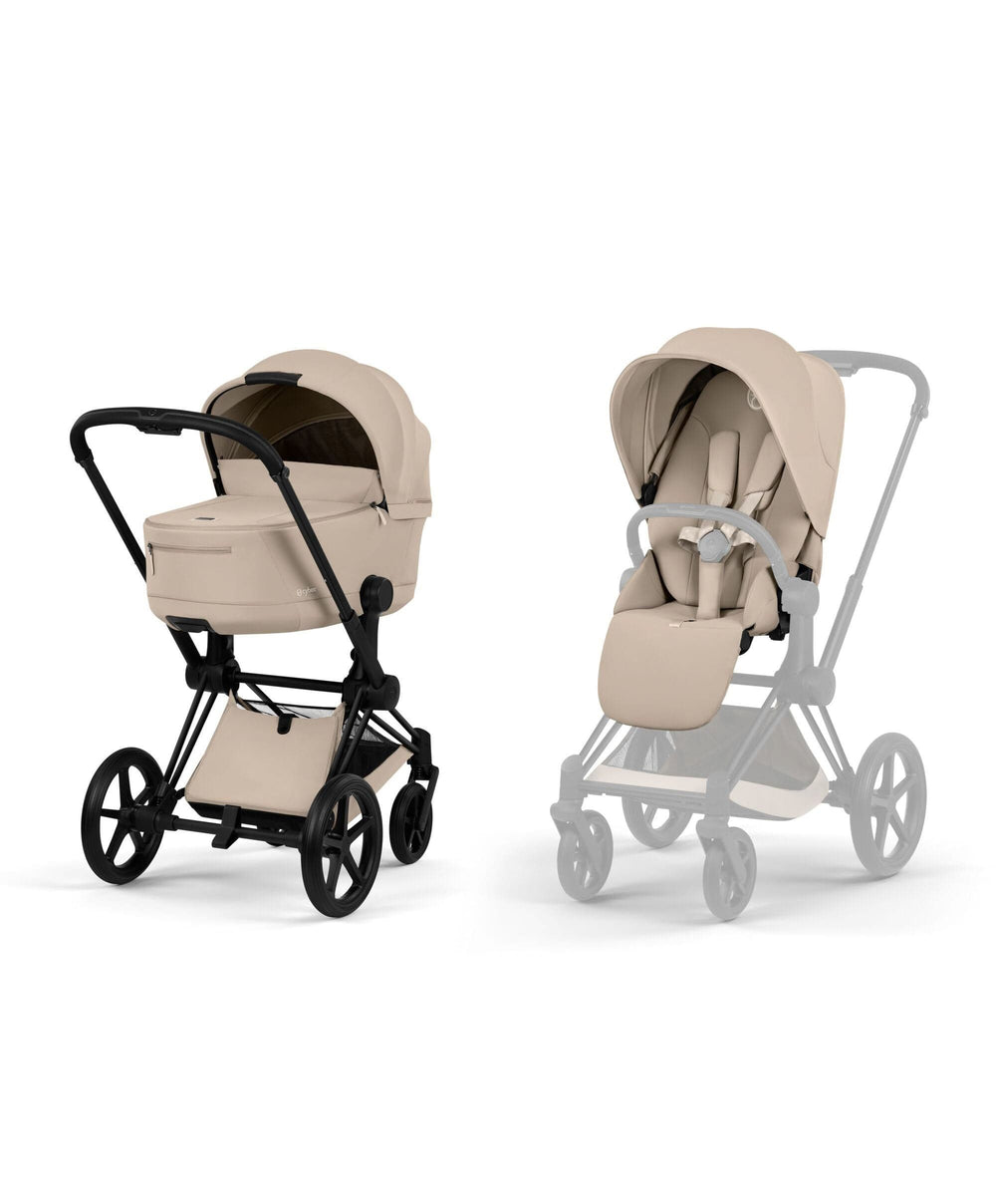 Cybex Pushchairs Cybex PRIAM Pushchair &amp; Carry Cot - Cozy Beige