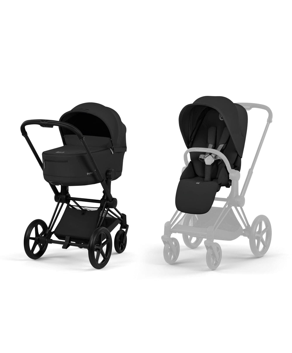Cybex Pushchairs Cybex PRIAM Pushchair &amp; Carry Cot - Sepia Black