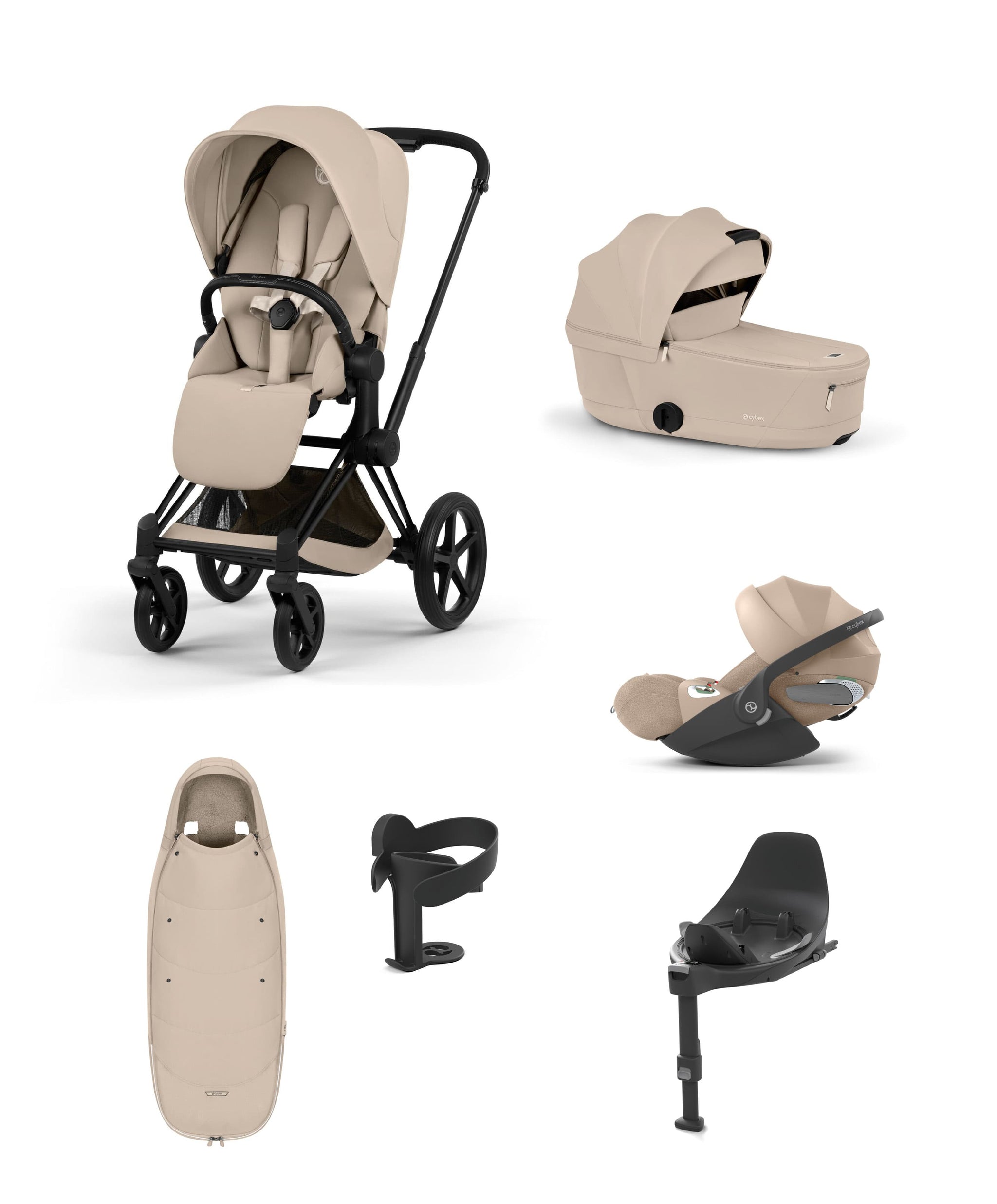 Cybex Priam Ultimate Pushchair Bundle With Cybex Cloud T Plus