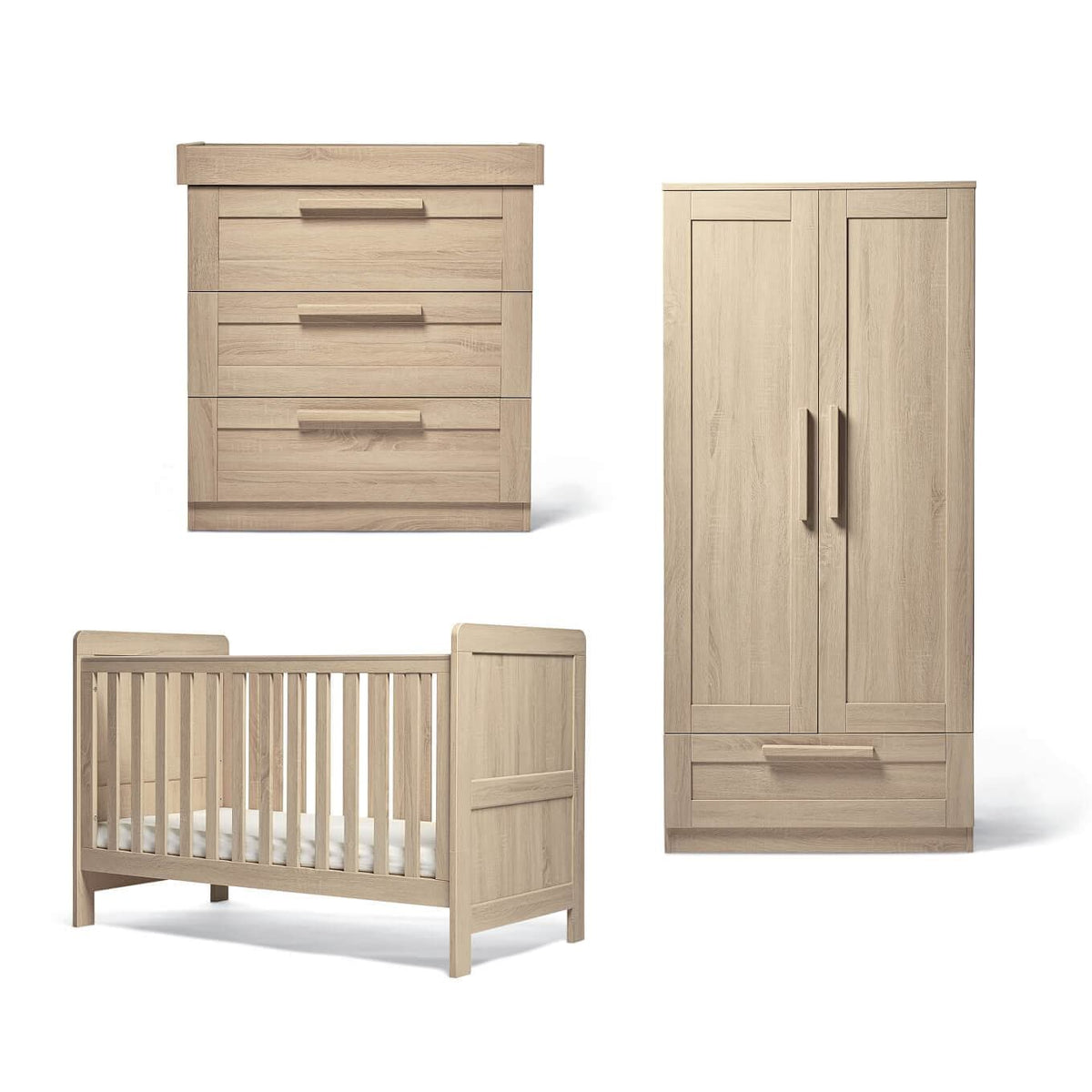 Atlas 3 Piece - Light Oak