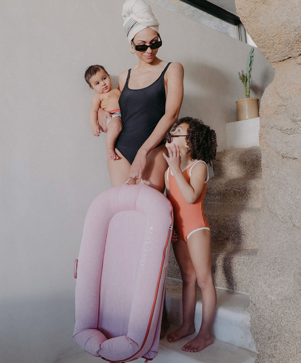 Dockatot Baby Nests Dockatot Deluxe Dock - Ginger Chambray