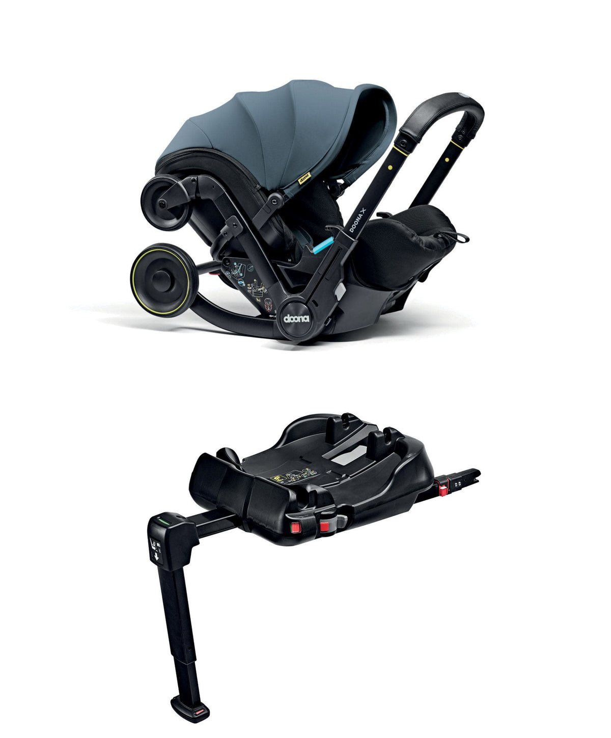 Doona Baby Car Seats Doona X Car Seat & Stroller Dusty Sage with ISOFIX Base - Ocean Blue