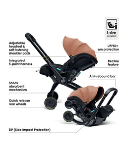 Doona Baby Car Seats Doona X Car Seat & Stroller Dusty Sage with ISOFIX Base - Terracotta