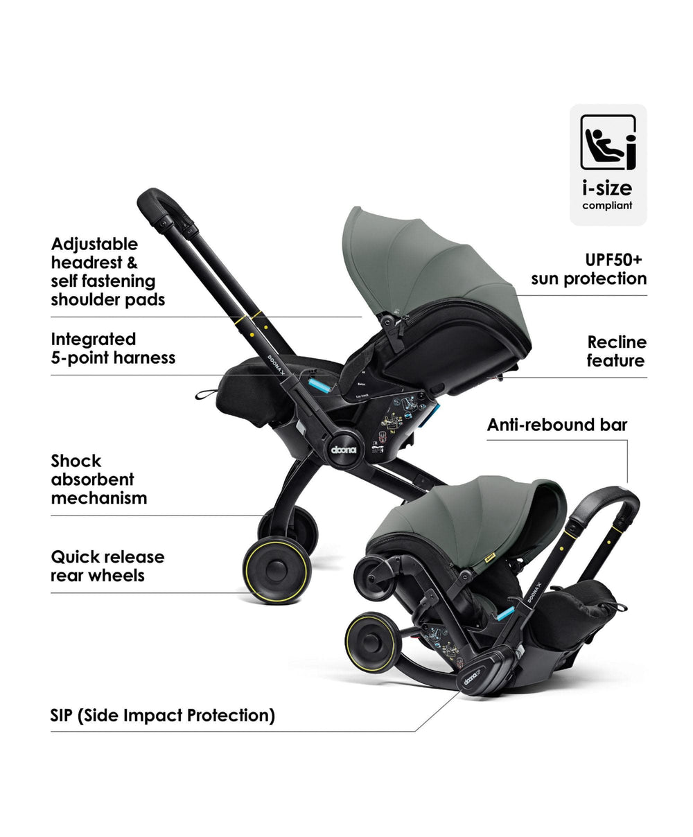 Doona Baby Car Seats Doona X Car Seat &amp; Stroller – Slate Green