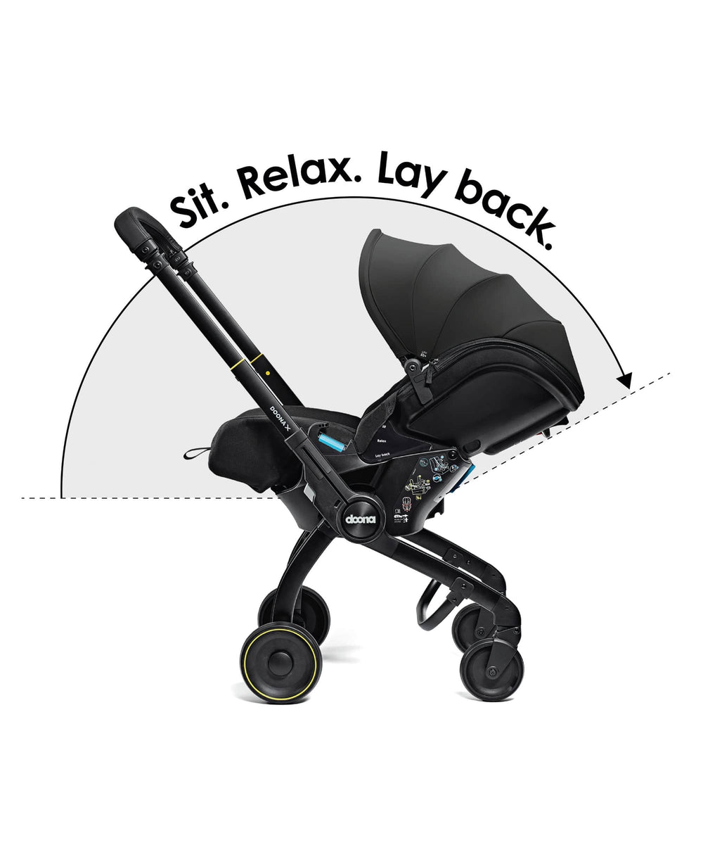 Doona Doona X Car Seat &amp; Stroller With FOC Bag - Nitro Black