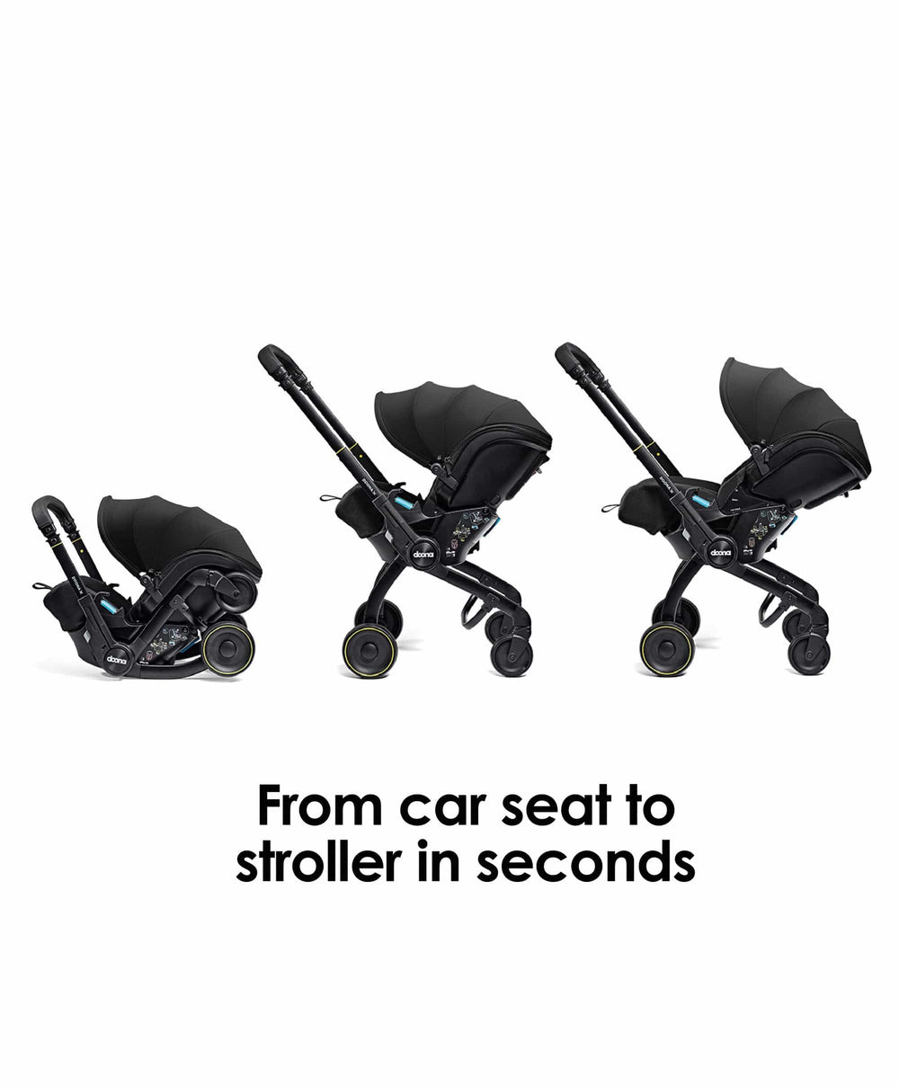 Doona Doona X Car Seat &amp; Stroller With FOC Bag - Nitro Black