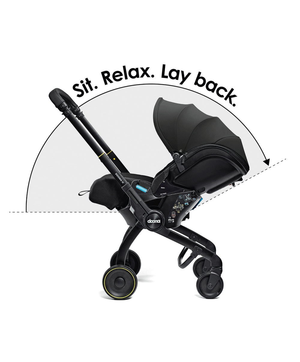 Doona Doona X Car Seat with Stroller &amp; Base - Nitro Black