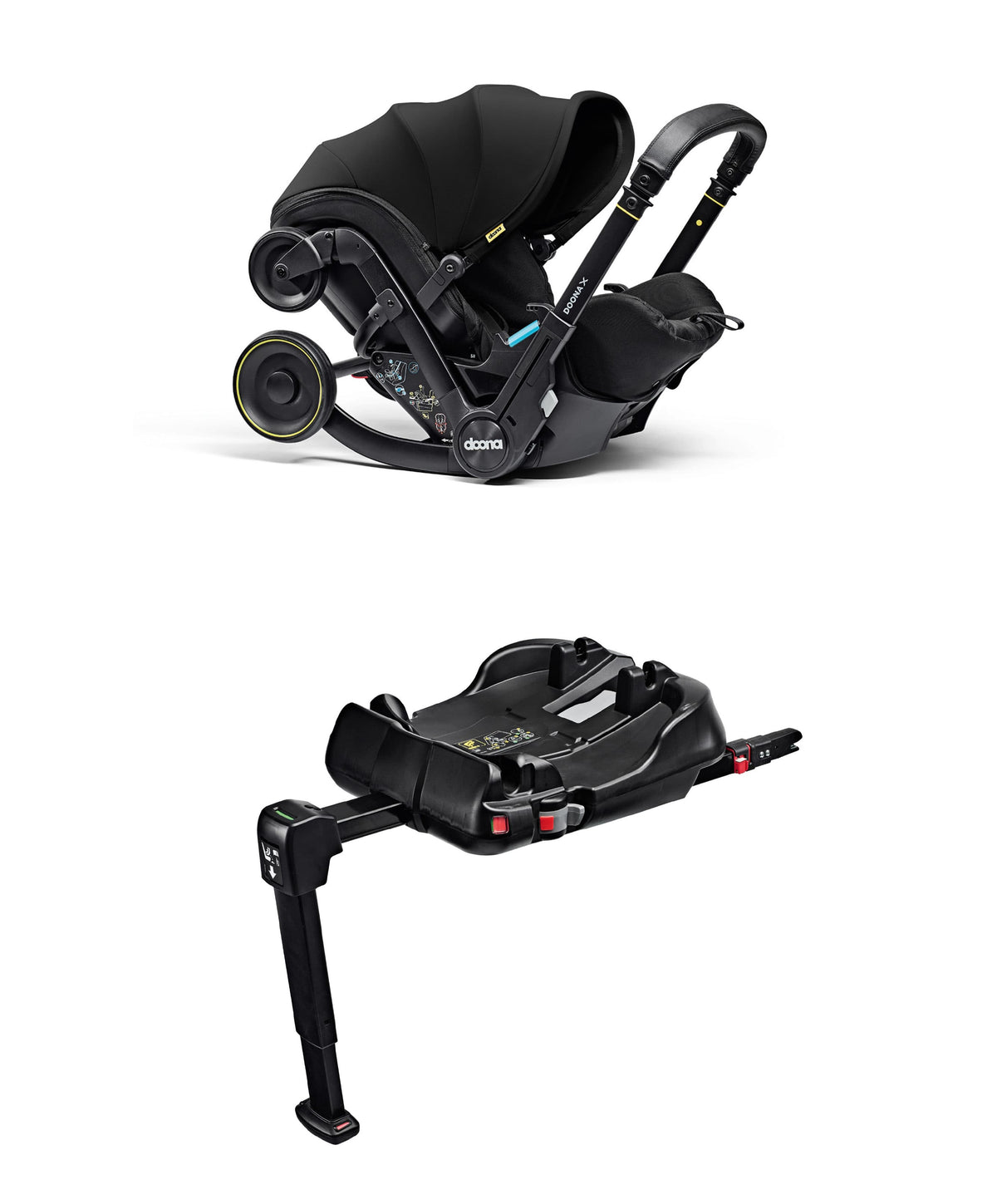 Doona Doona X Car Seat with Stroller & Base - Nitro Black