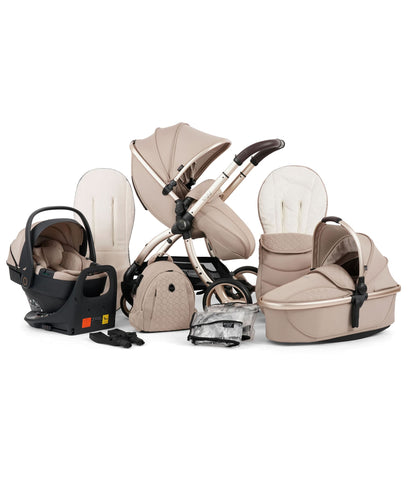 Egg (BabyStyle) Pushchairs Egg3 Complete Pushchair Bundle with Shell 360 Car Seat - Feather