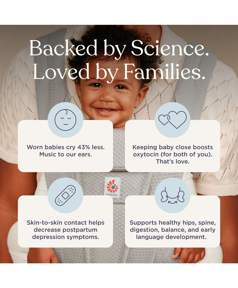 Ergobaby Baby Carriers Ergobaby Omni Deluxe Mesh Baby Carrier- Graphite Grey