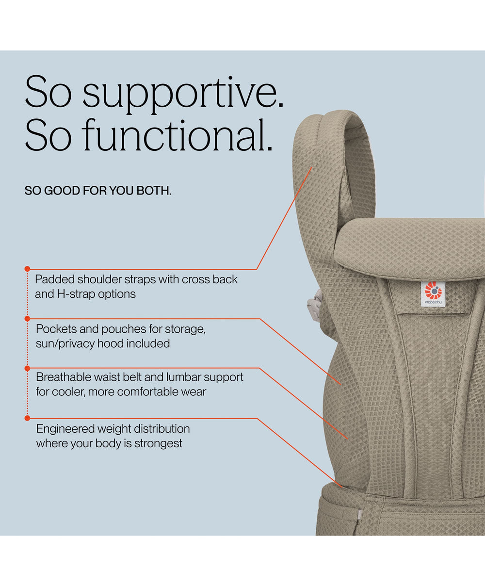 Ergobaby Baby Carriers Ergobaby Omni Deluxe Mesh Baby Carrier - Olive