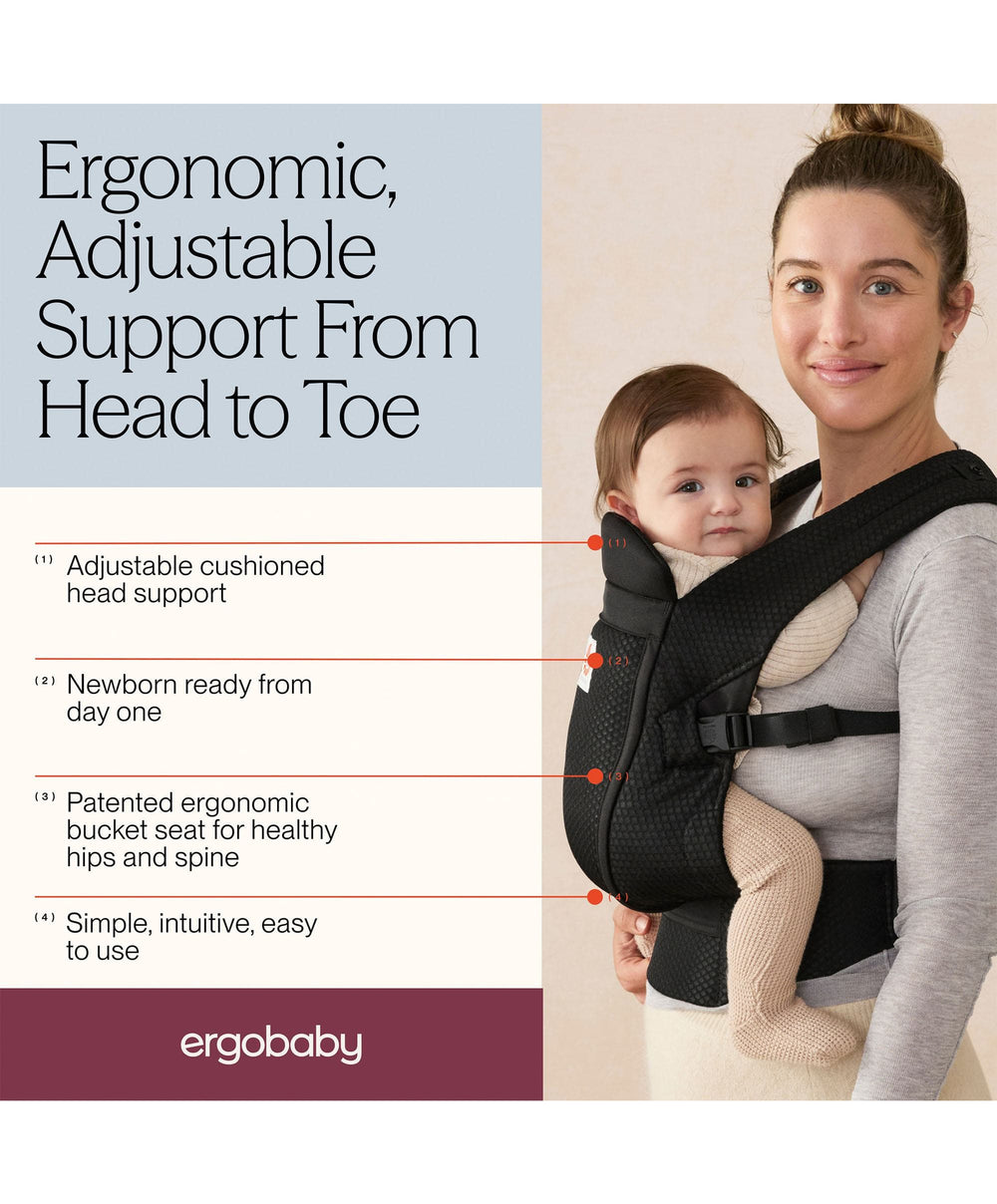 Ergobaby Baby Carriers Ergobaby Omni Lite Mesh Baby Carrier - Black
