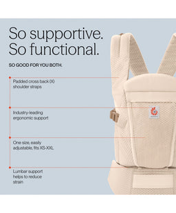 Ergobaby Baby Carriers Ergobaby Omni Lite Mesh Baby Carrier - Natural Beige