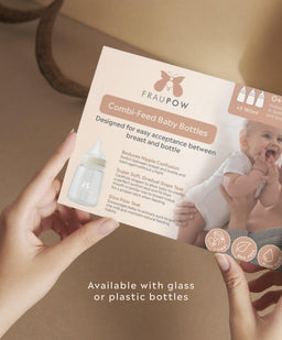 Fraupow Bottle Feeding Fraupow Combi-Feed Baby Bottles (Pack of 3)