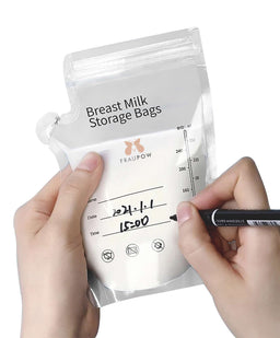 Fraupow Breastfeeding Fraupow Breast Milk Storage Bags- Pack of 30