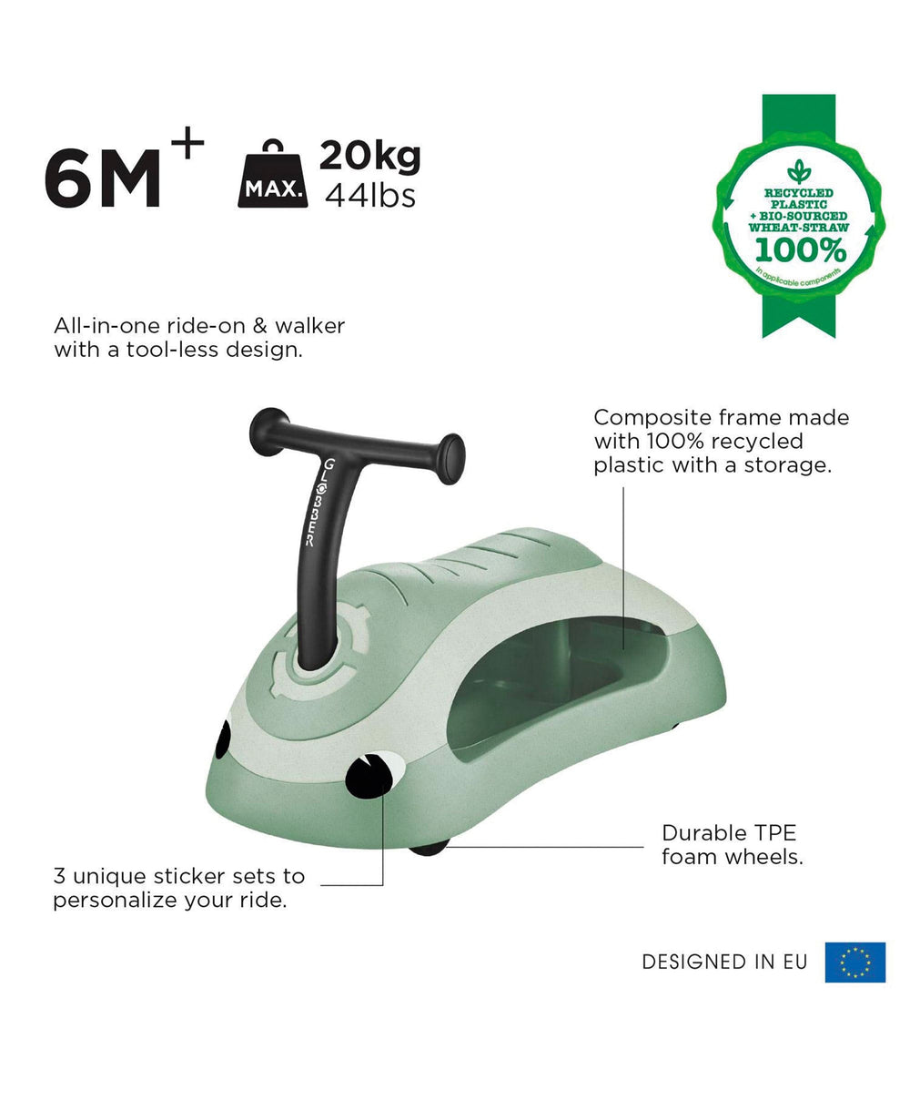 Globber Activity Toys Globber Baby Walker 2in1 Ecologic - Pistachio
