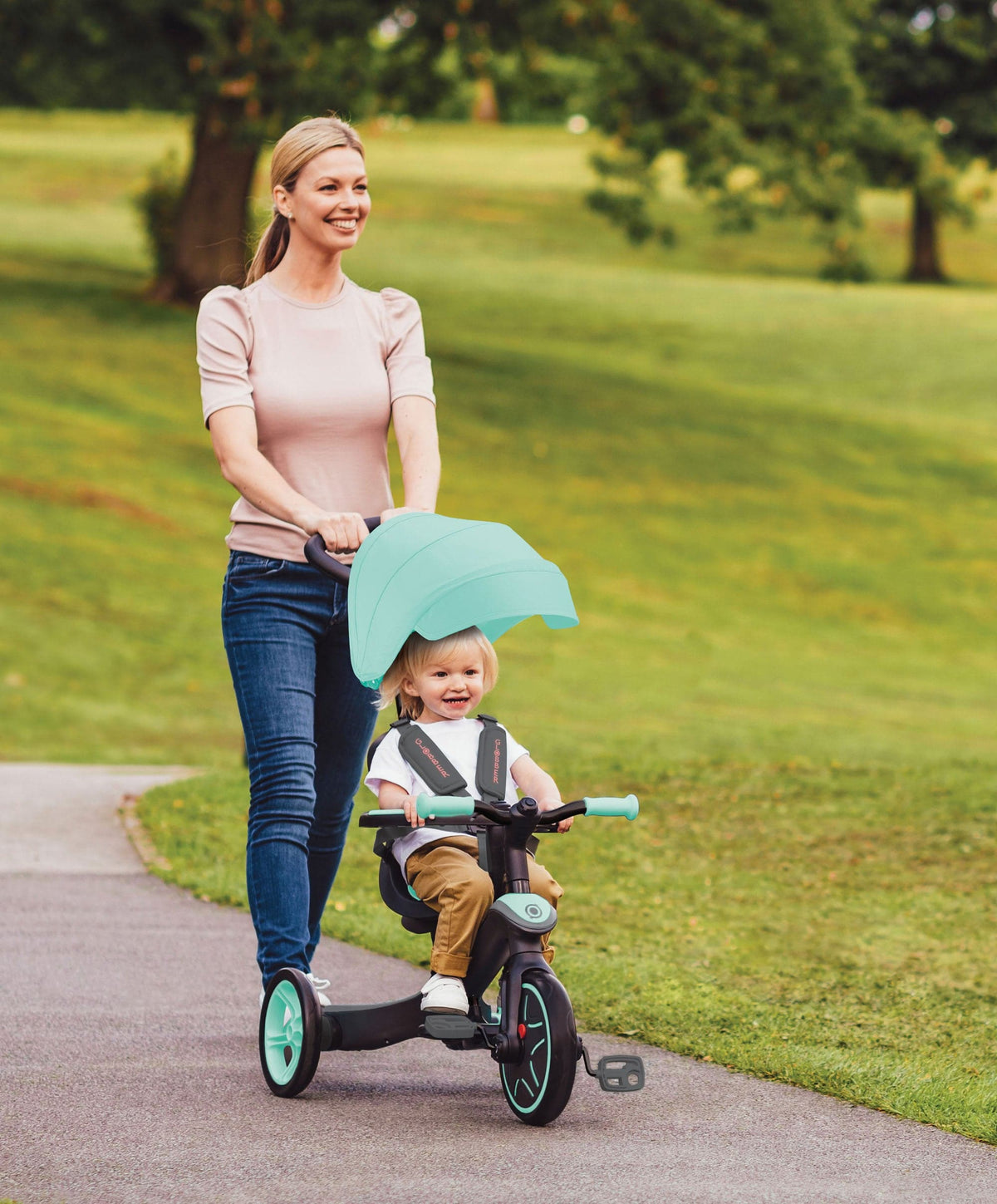 Globber Explorer Trike 4 in 1 - Mint – Mamas & Papas UK