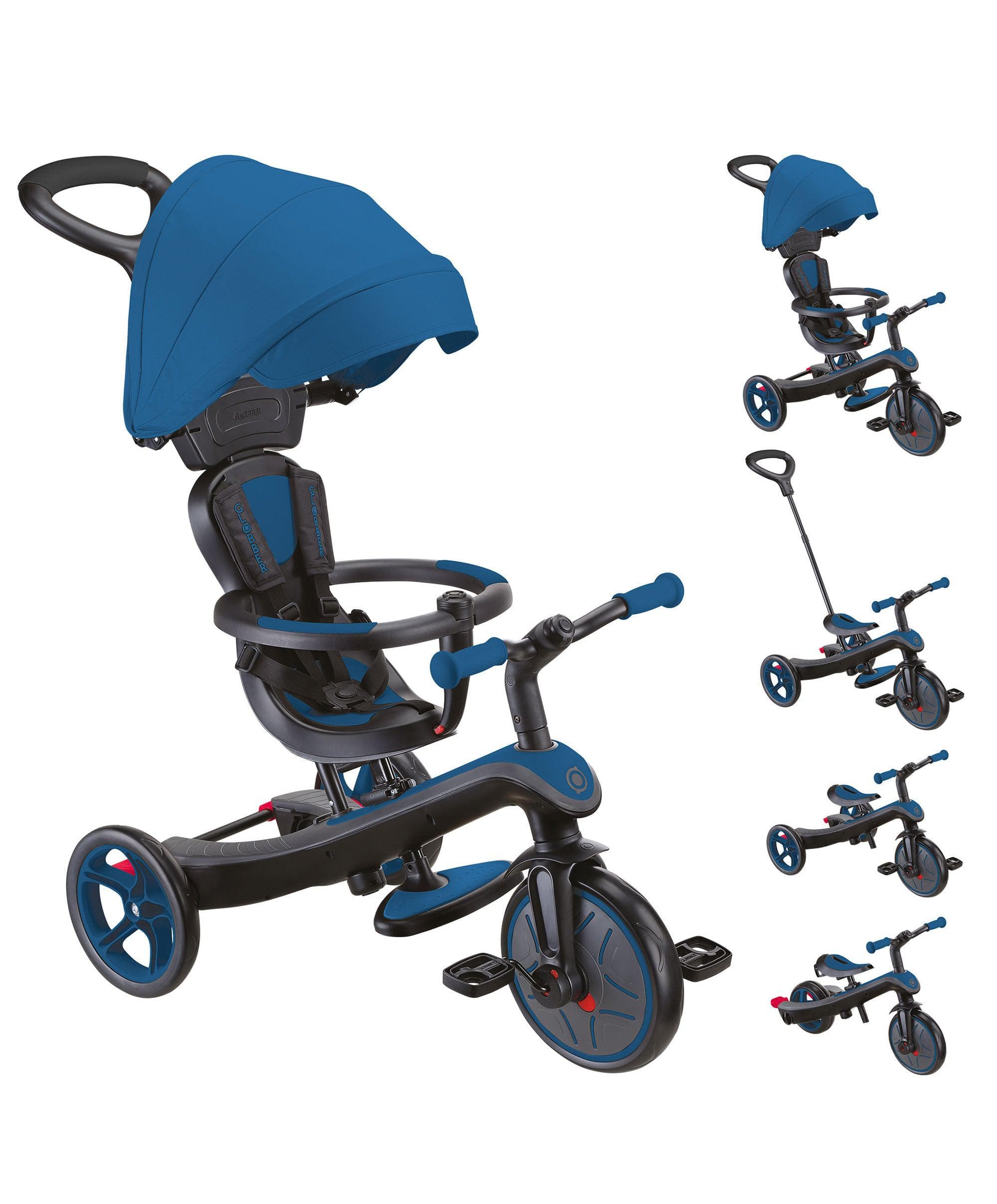 Globber Explorer Trike in – Royal Blue – Mamas Papas UK