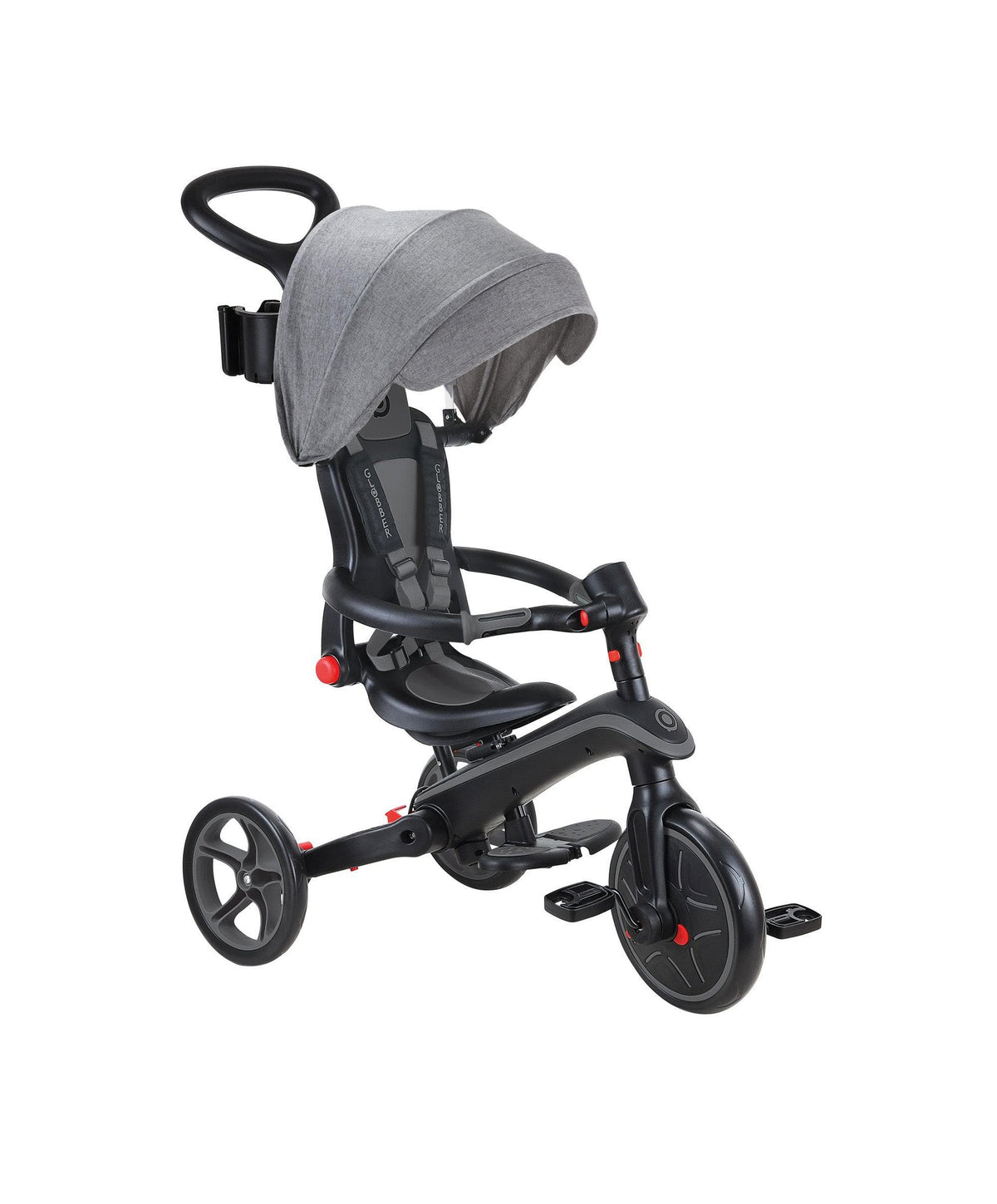 Globber Outdoor Play Globber Explorer Trike Foldable 4 in 1 - Black