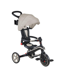 Globber Outdoor Play Globber Explorer Trike Foldable 4 in 1 - Taupe