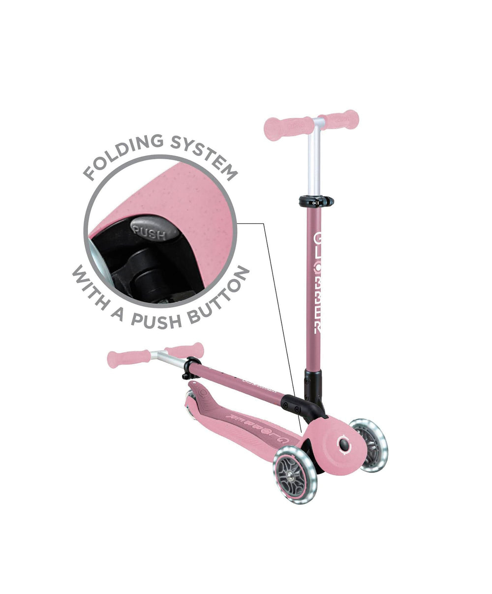 Globber Outdoor Play Globber Go Up Active Lights Eco - Berry