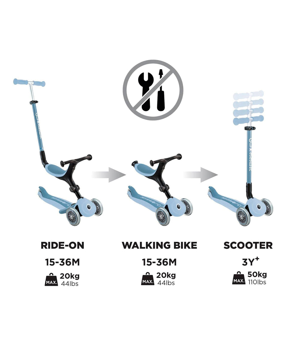 Globber Outdoor Play Globber Go Up Active Lights Eco - Blueberry