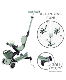 Globber Outdoor Play Globber Go Up Baby 360 Lights Scooter – Sage
