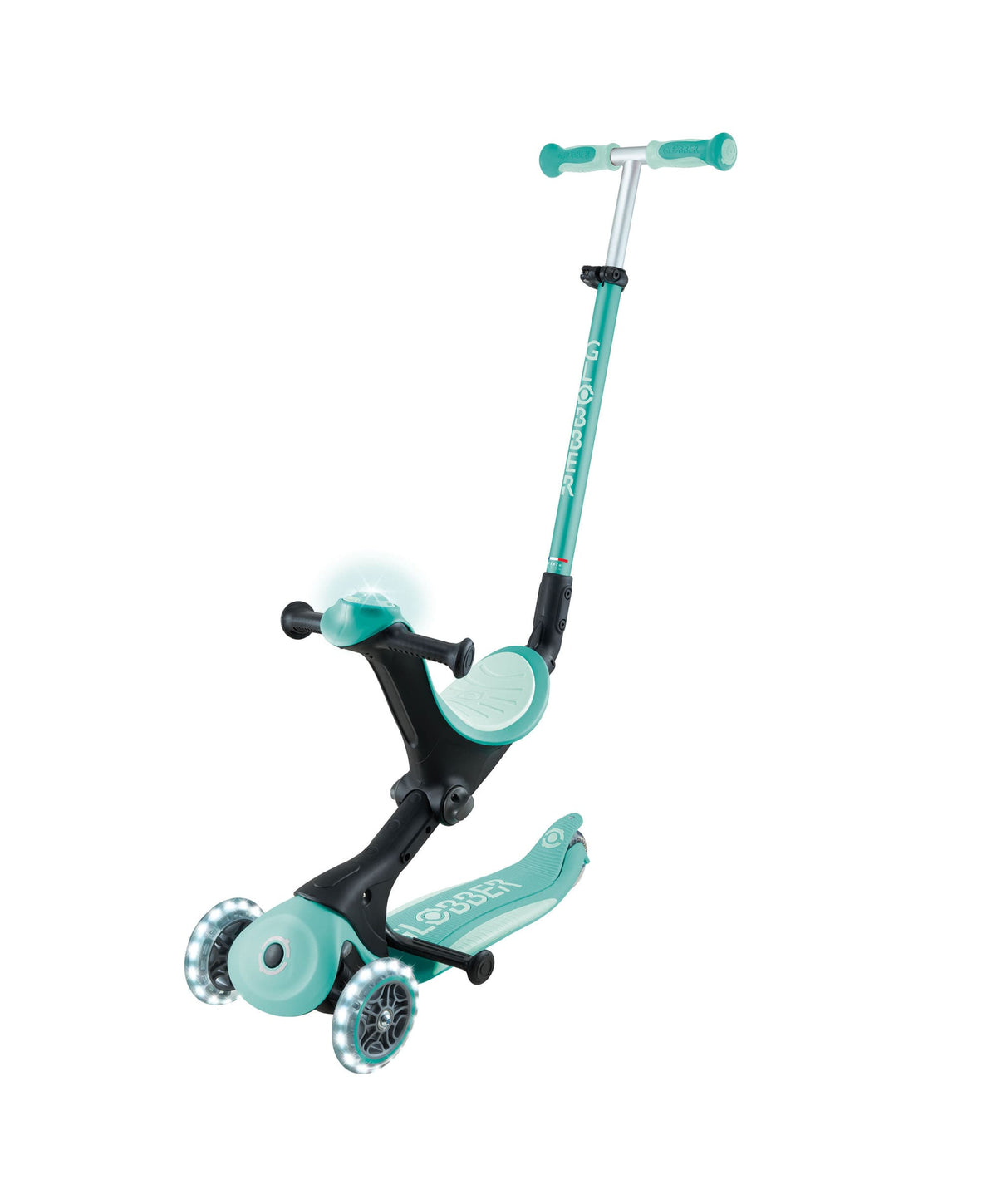 Globber Ride on Toy Globber Go Up Deluxe Lights - Mint