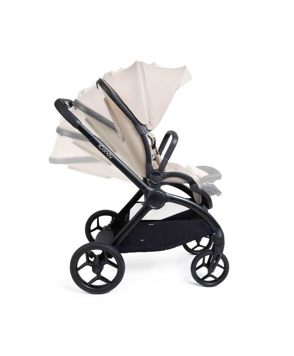 iCandy iCandy Core 2 Pushchair Bundle With Maxi-Cosi Pebble Slide Pro Car Seat &amp; Base – Sandstone