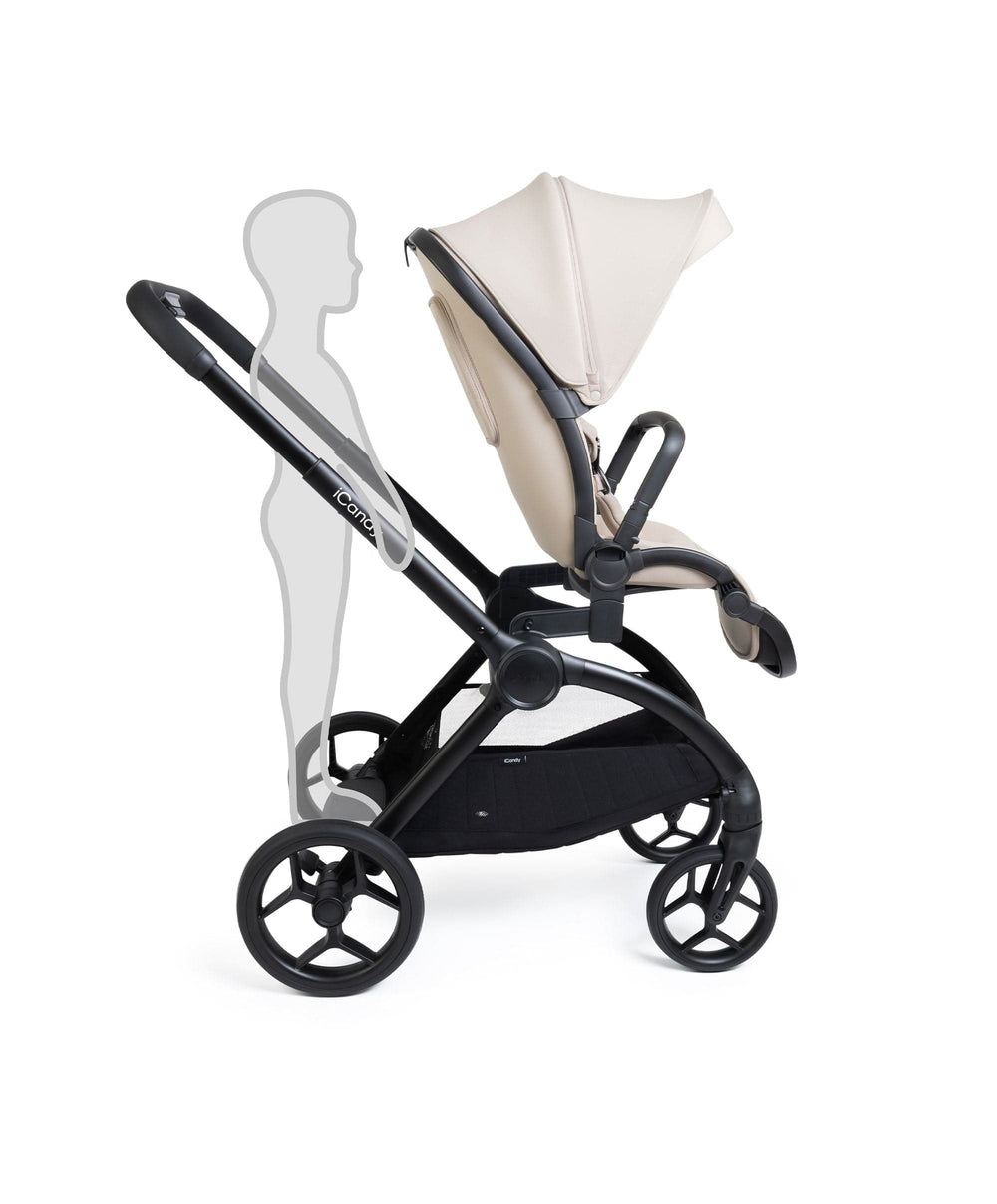 iCandy iCandy Core 2 Pushchair Bundle With Maxi-Cosi Pebble Slide Pro Car Seat &amp; Base – Sandstone