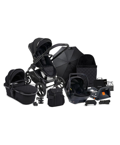 iCandy iCandy Peach 7 Cerium Designer Collection Complete Pushchair Bundle with Cocoon Car Seat - Black