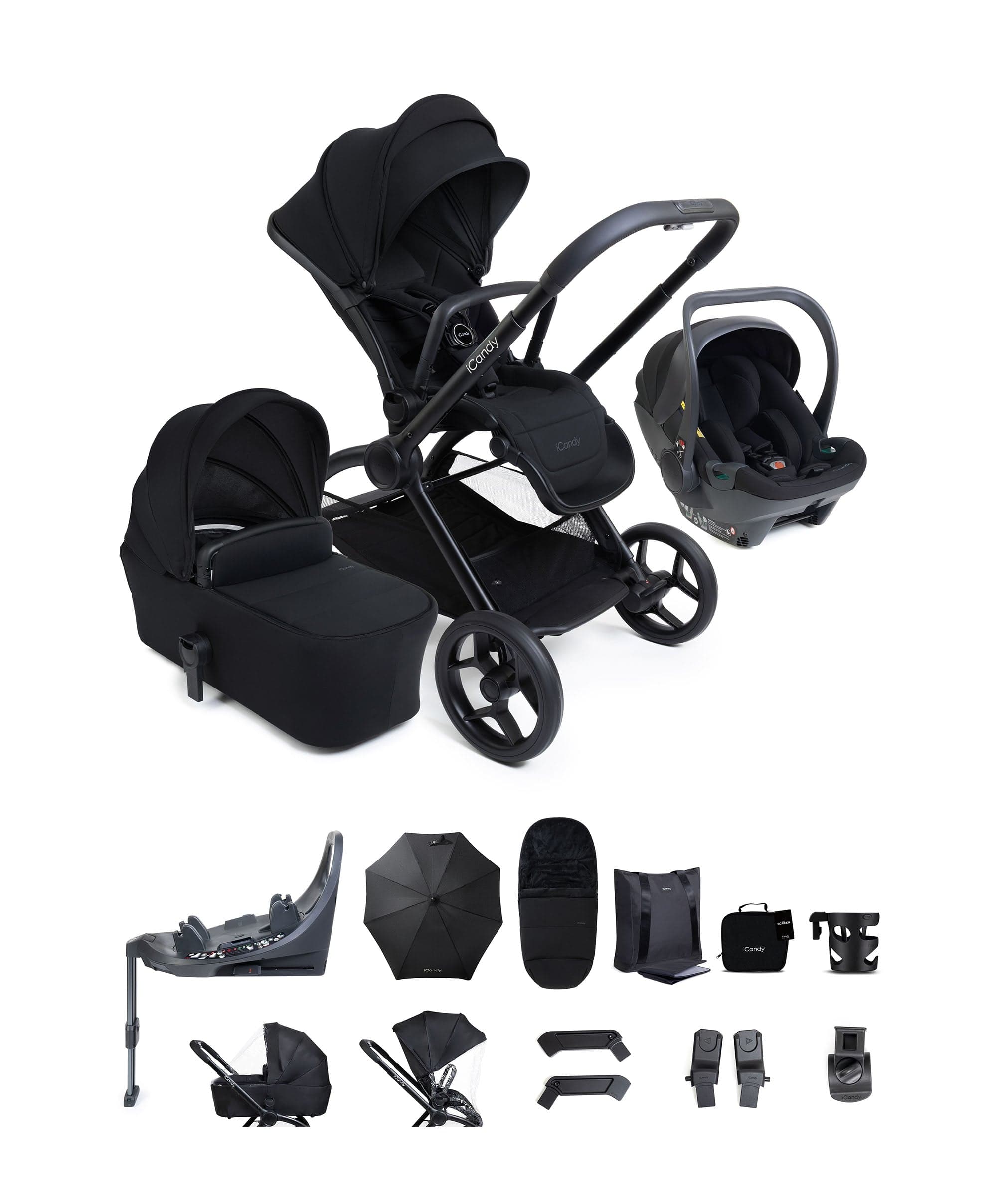 icandy stroller car seat iCandy Core 2 Complete Travel Bundle with Cocoon 360 Car Seat
