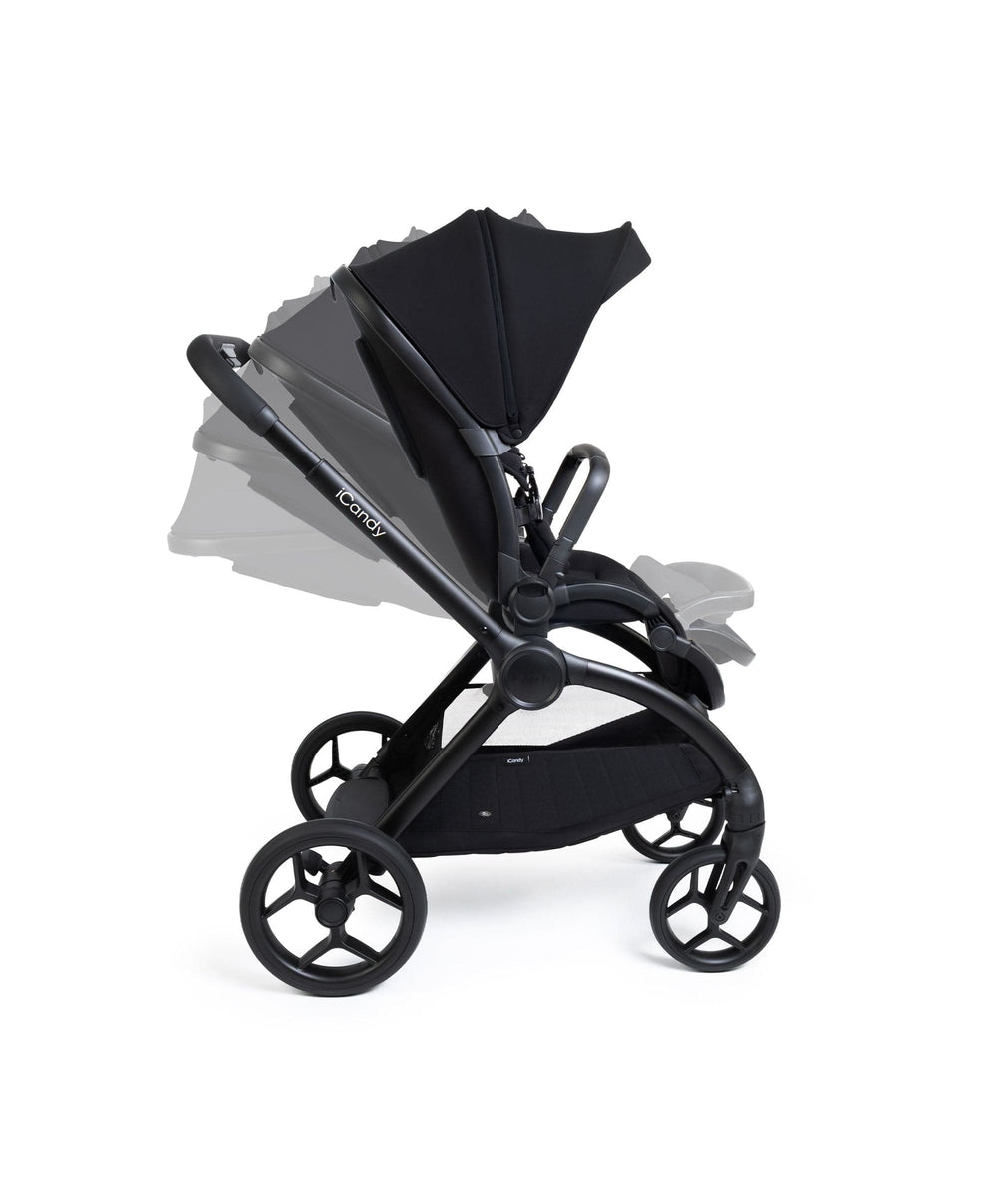 iCandy Pushchairs iCandy Core 2 Pushchair Bundle With Cybex Cloud T Car Seat &amp; Base - Black