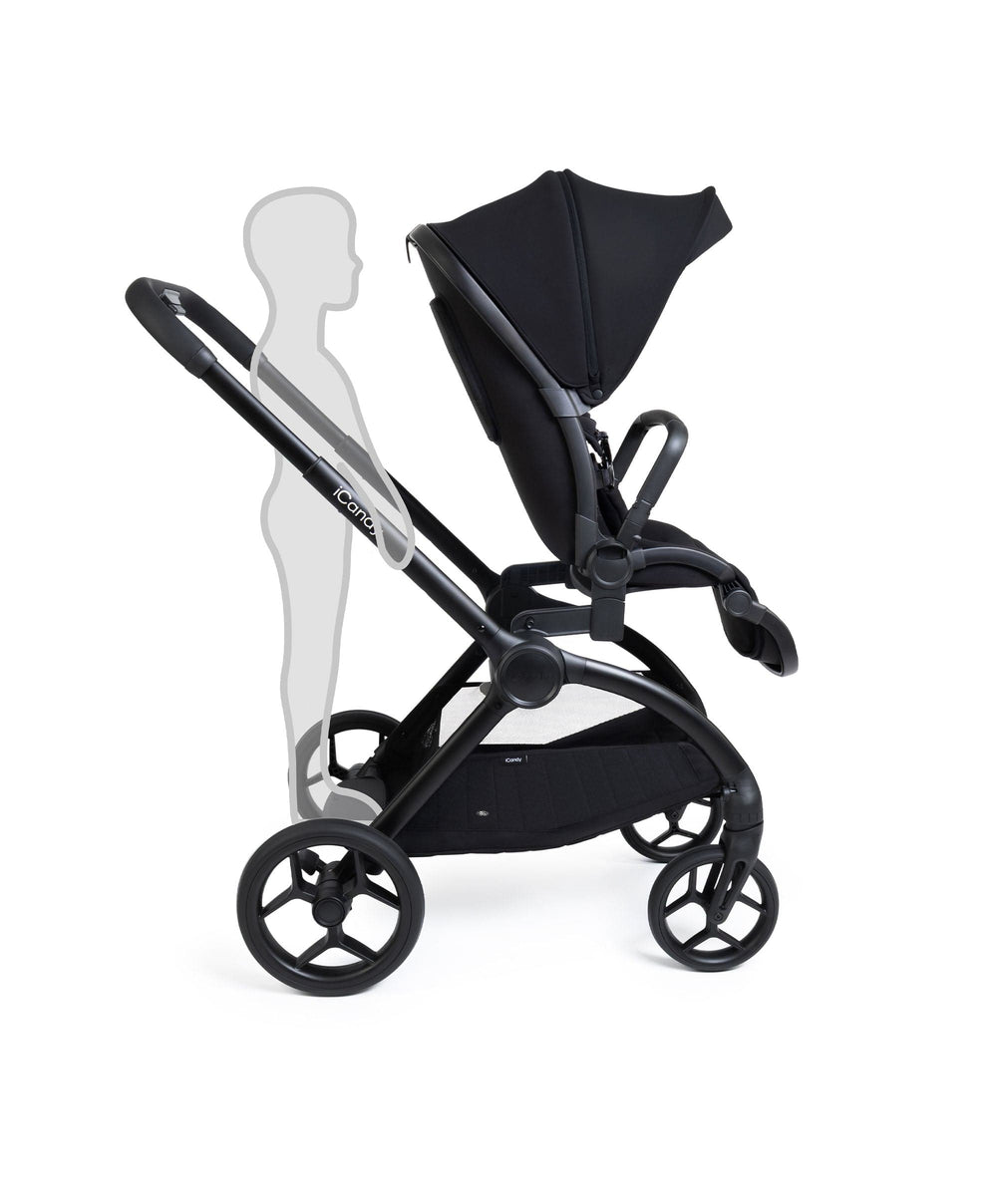 iCandy Pushchairs iCandy Core 2 Pushchair Bundle With Cybex Cloud T Car Seat &amp; Base - Black
