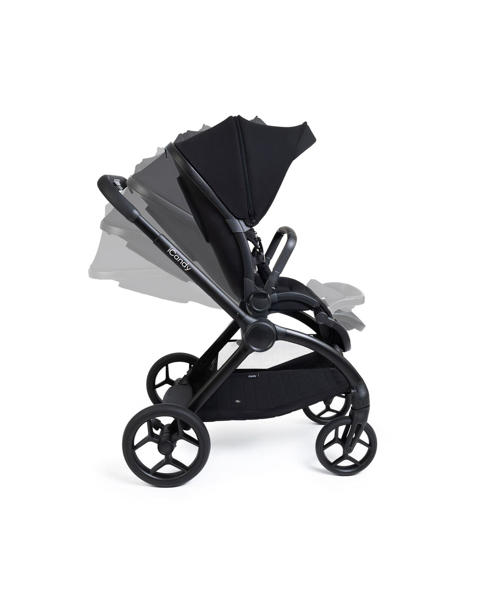 iCandy Pushchairs iCandy Core 2 Pushchair Bundle With Cybex Cloud T+ Car Seat &amp; Base - Black