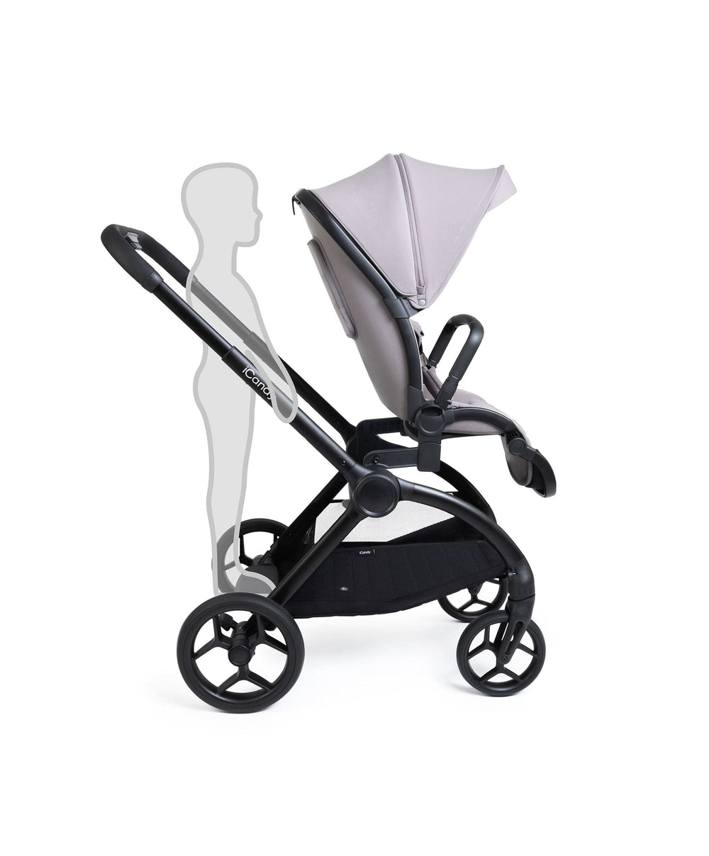 iCandy Pushchairs iCandy Core 2 Pushchair Bundle With Cybex Cloud T+ Car Seat &amp; Base - Storm Grey