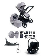 iCandy Pushchairs iCandy Core 2 Pushchair Bundle With Cybex Cloud T Car Seat & Base - Storm Grey