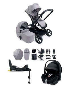 iCandy Pushchairs iCandy Core 2 Pushchair Bundle With Maxi-Cosi Pebble 360 Pro Car Seat & Base - Storm Grey